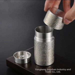 Pure Tin Sealed Tea Caddy