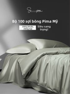 shui yang | Antibacterial High-Count Pima Cotton Sateen 4-Piece Set
