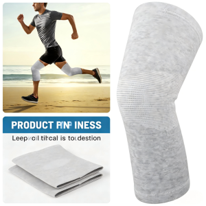 Bamboo Charcoal Elastic Knee Sleeves 1 Pair Warm Knee Support Pads Joint Protection Breathable Knee Protector for Men Women Dail