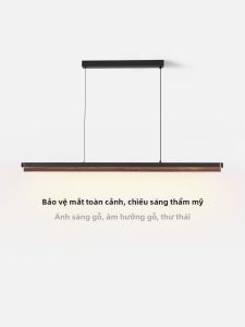 NSWR | Chijian Style Long Linear Dining Room Pendant Light Eye-protective