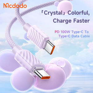 5A Mcdodo 100W PD ชาร์จเร็ว Type-C ถึง Type-C สายสำหรับข้อมูล Macbook Huawei ชาร์จสายแท็บเล็ตซัมซุงคอมพิวเตอร์ Xiaomi