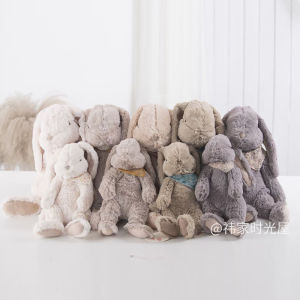 Long-Haired Rabbit Scandinavian Danish Cute Comforter Toys to Sleep with Rabbit Stuffed Toy Baby Sleep Hug Birthday Gift
