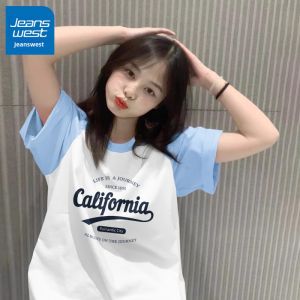 Jeanswest | Relaxed Summer Contrast Raglan Sleeve T-shirt