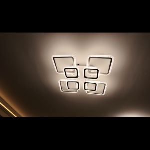 LED Ceiling Lamp: Modern Design Minimalist Nordic Three Color Dimmable Ceiling Lights for Living Room, Dining Room, Staircase, Corridor, Bedroom, and Decorative Lighting