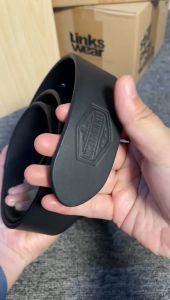 Linkswear Ikat Pinggang Pria Cowather Kulit Sapi Asli Sabuk Original Distro Black