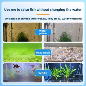 MONLEYTA | Fish Tank Water Purification Tablet One Drop Special Clear Fish Feeding Dedicated Water Purifying Tablet Odor Removal Yellow Water Clarifier