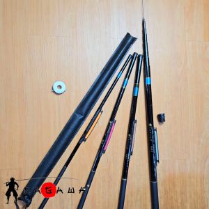 Joran Tegek Pancing Kagawa Black Gloss Bonus Senar Kail