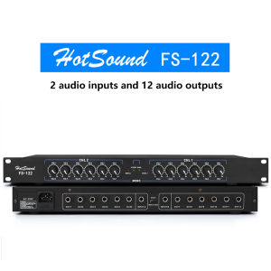 HotSound FS-100 Audio Signal Distributor Two-in Ten-out and Two-out Canon 6.5 Output Professional Performance Distributor
