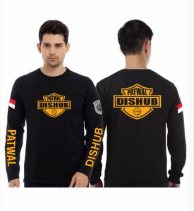 Baju Kaos Dishub Patwal Custom Sablon Kaos Lengan Panjang Keren / Kaos Distro Premium Kaos Oblong