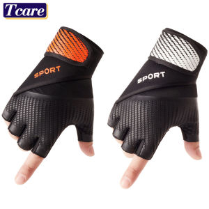 1 Pair Sports Weight Lifting Workout Gloves Well-Padded Palm & Stretchy Netted Back Comfortable Gym Gloves Breathable and Lightweight Exercise Bodybuilding Gloves
