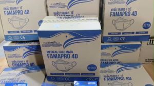 Sỉ 1 thùng khẩu trang 4d 300 cái FAMAPRO khẩu trang KF94 túi 300 cái Famapro 4 lớp dày dặn