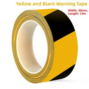 Fire Safety Warning Floor Tape One Meter Line Zebra Crosswalk Symbol Caution Step Warning Line Business Office Floor Mark