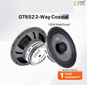 OMNI BEYOND GT Series 2-Way Coaxial 120W Car Speaker (6.5") GT652