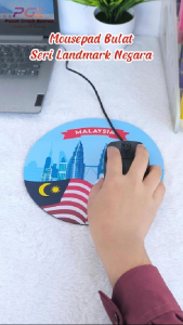 Mousepad Bulat Alas Mouse Seri Landmark Negara Praktis Alas Mouse / Tatakan Mouse Aneka Motif Mudah Dibawa Ideal Untuk Kerja Dan Gaming
