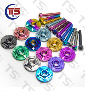 ไทเทเนียมอัลลอยด์ CNC รถจับ NMAX/PCX/พระพุทธรูปทราย Universal/XMAX พร้อมสกรูสําหรับวัตถุประสงค์พิเศษ