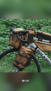 RockBros | Outdoors Bikepacking Bags Lightweight Compression Bags Road Bike Storage Rack Bag Touring Shelf Bag Multifunctional strap