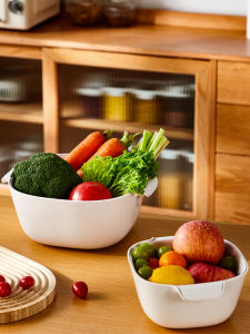 YYIEDERNG | Large Double Layer Durable Vegetable Washing Basket