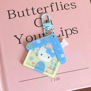 Bandai | Cute Shaking Head Happy House Toy Pendant Bow Backpack Zipper Pendant Cartoon Keychain Girl Birthday Gift