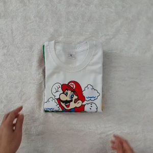 Paintmylove เสื้อยืดเด็ก เสื้อยืดลายการ์ตูน งานสกรีนลายมาริโอ้ ผ้า cotton100% ใส่ได้ทั้งชายและหญิง