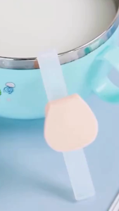 หลอดซิลิโคนหัดดื่ม พร้อมที่หนีบขอบชาม หลอดหัดดูดซิลิโคน ฟู้ดเกรด (Food Grade) กันสำลัก สำหรับเด็กเล็ก