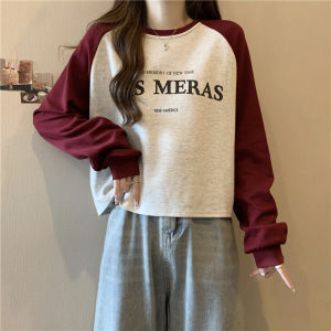 เสื้อฮู้ดสั้นทรงหลวมสำหรับผู้หญิง แขนยาวบาง ฤดูใบไม้ผลิและฤดูใบไม้ร่วง สไตล์เกาหลี คอตั้ง เสื้อผ้าทำงาน