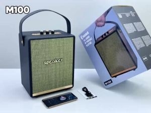 【รุ่นใหม่】 M100 ลำโพง แบบ3ตัวปรับ ลำโพงบลูทูธ ลำโพงบลูทูธเบสหนัก ไร้สายลำโพงพกพา ใช้ได้กีตาร์ AUX/TF/ไมโครโฟน/บลูทูธ/BASS Bluetooth Speaker