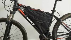 NEWBOLER Large Bicycle Triangle Bag Bike Frame Front Tube Bag Waterproof Cycling Bag Pannier Ebike Tool Bag Accessories XL