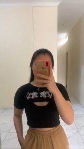 Fins Collection Crop Top Twin Dragon Rib