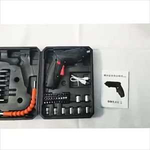 Foldable Li-ion Cordless Screwdriver Tool Kit/Cordless Drill Driver  with LED Light 49PCS/ 5.0V