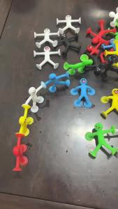 Cartoon Sucker Unique Suction Cup Color Yellow Little Character Expression Creative Doll Little Yellow Person Decompression