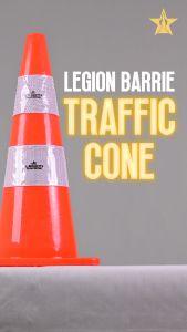 Traffic Cone 70 cm Rubber Kerucut Trafic Safety PVC ORANGE LEGION MURAH
