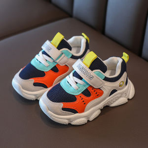 Breathable Mesh Childrens Sports Shoes Soft Bottom Single Shoes for Boys And Girls Spring Autumn Seasonal Kids Footwear