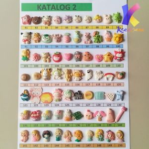 Resin clay karakter motif random per pcs