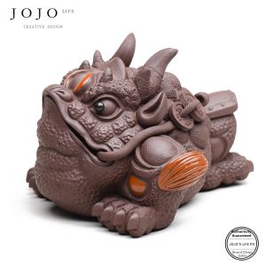 Decorative Three-legged Golden Toad Tea Pet