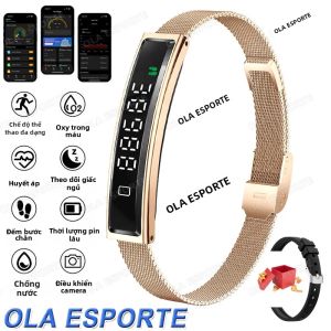 Đồng Hồ Thông Minh Thời Trang Mới Dành Cho Nam Và Nữ Chống Nước IP68 Theo Dõi Sức Khỏe Đo Nhịp Tim Chế Độ Thể Thao Nhắc Nhở Tin Nhắn