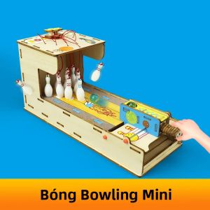 Bộ Dụng Cụ Chơi Bowling Tự Làm Dành Cho Trẻ Em - Đồ Chơi Mô Hình Thí Nghiệm Khoa Học & Giáo Dục Đồ Chơi Quà Tặng Học Tập Vật Lý Dành Cho Lứa Tuổi 14+