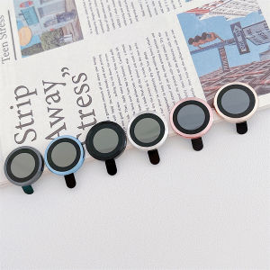 ฟิล์มเลนส์ไอโฟน 11 13 14 15 16 Pro Max ฟิล์มกระจกกันรอยเลนส์กล้องแบบวงแหวนโลหะ For iPhone13 pro max 12 mini 15 plus 12 pro 14pro max 15promax 14promax ฟิล์มกล้อง เลนส์กล้อง