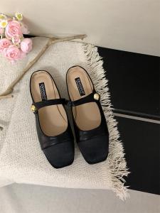 Silver Slip-On Half Slippers Womens Summer Outdoor Wear French Style Small Fragrance Cool Slippers Korean Version Flat Bottom