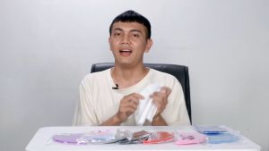 Motif Bintik Topi Renang Dewasa QILANG Kualitas Terbaik