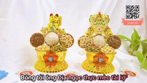 Bông tỏi ông địa ngọc thực mèo tài lộc - TỎI CÁT TƯỜNG