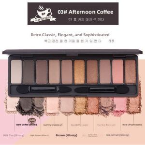 MONLEYTA | New 2025 Earth Tone Glitter Eyeshadow Palette