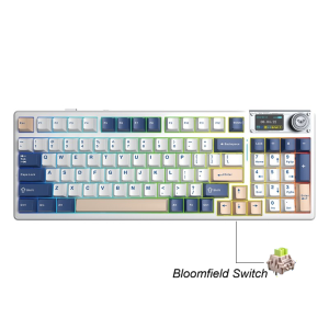 AULA | AULA F98 Pro V3 TFT Screen Tri-Mode Wireless Mechanical Keyboard RGB Backlit Hot-swap Gasket Structure 98% Layout Transparent Ke