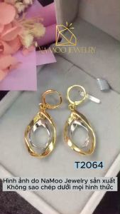 Khuyên Tai Khuyên Dài Mạ Vàng Mạ Bạc T2064 T2065 T2066 T2067 Bền màu