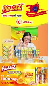 -Viên sủi PLUSSSZ C1000 TĂNG ĐỀ KHÁNG hỗ trợ tăng cường sức khỏe (tuýp 10 viên sủi 4g)