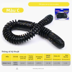 10 Chiếc 12cm 3.6g Bộ Mồi Câu Chìm Dạng Mồi Mềm Silicone Wiggler Wobbler Mồi Câu Mềm Cho Câu Cá Ở Biển Sông Hồ