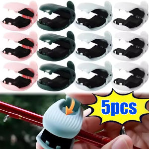 5ชิ้นอเนกประสงค์อเนกประสงค์ติดชายหาด Dudukan Joran หัวเข็มขัดล็อกคู่กันลื่นสายรัดสำหรับการจัดเก็บการขนส่ง