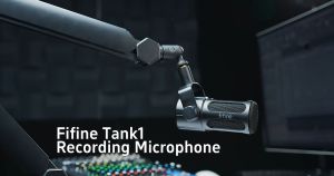 FIFINE Tank1 Dynamic XLR Microphone with Analog Low-cut & Mid-boost Switch All-metal Body for Podcasting and Recording