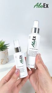 [แพ็กสุดคุ้ม] AloEx Organic Hair Serum 120 ml. 2 ขวด เซรั่มบำรุงหนังศีรษะและเส้นผม ลดผมขาดร่วง เร่งผมงอกใหม่ บำรุงผมแข็งแรง ดกดำ