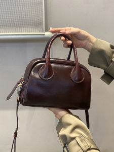 SIFULUN | Versatile Real Leather Crossbody Handbag Square Bag Small