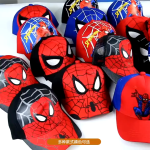 Kids 3D Spiderman Baseball Cap with Adjustable Fit for 3.9 years old. All Season Caps.